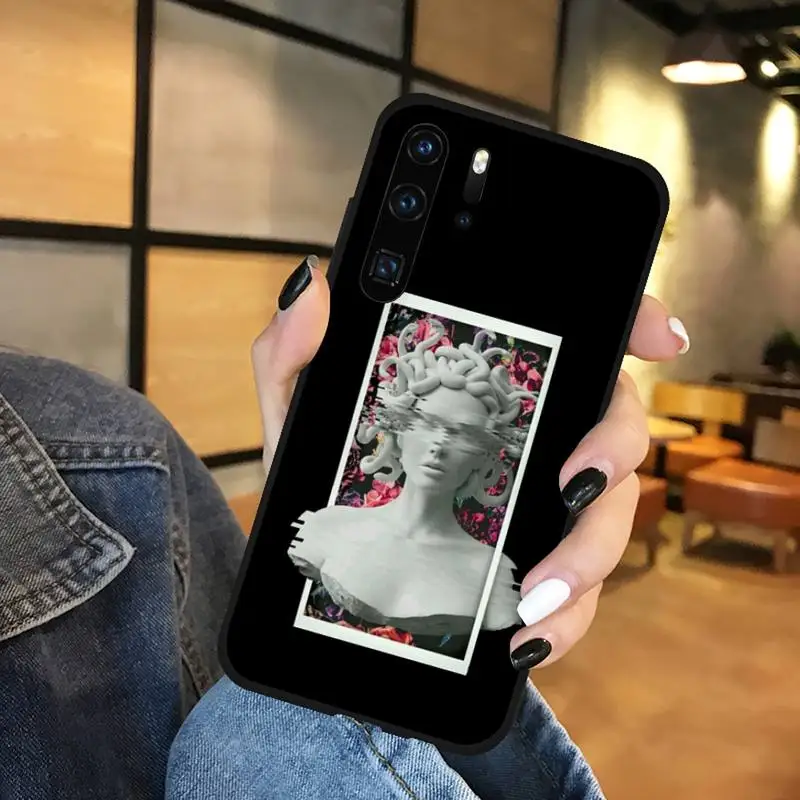 

Abstract Art Statue Phone Case For Huawei honor Mate P 9 10 20 30 40 Pro 10i 7 8 a x Lite nova 5t