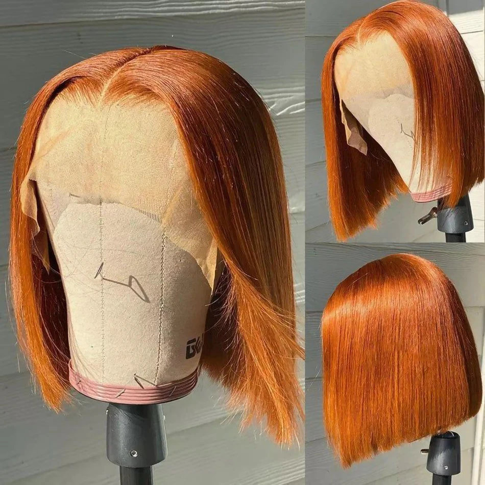 

Short Bob Wig Ombre Lace Front Wigs For Black Women Brazilian Human Hair Highlight Wig Bob Lace Closure Wig Pre Plucked Hair