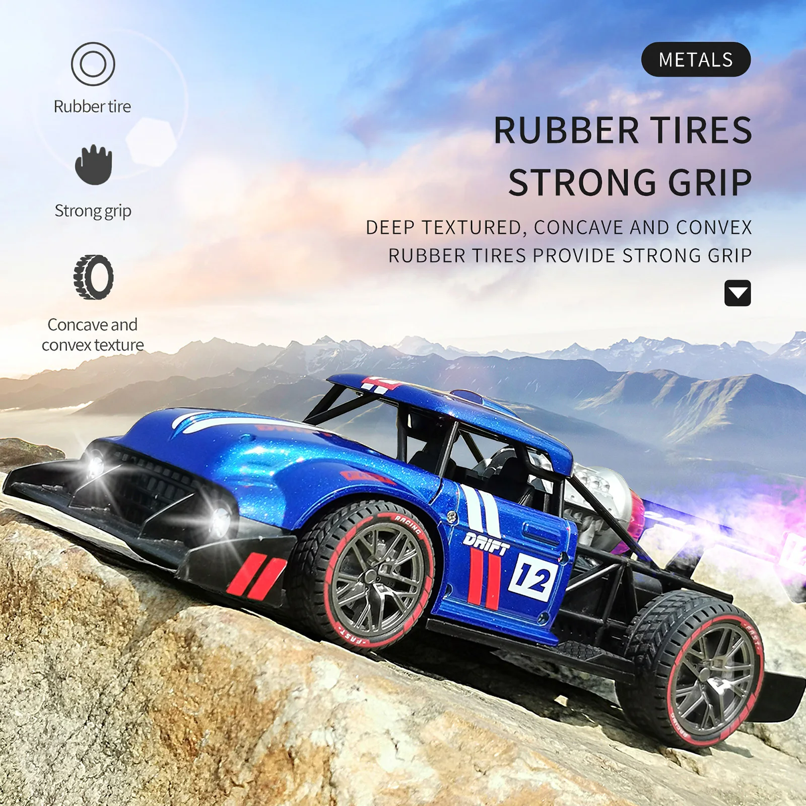 

Модель для трюков, тумана, распыления, холодный светодиодный свет, противотуманный спрей, модель автомобиля с дистанционным управлением, 500 ...