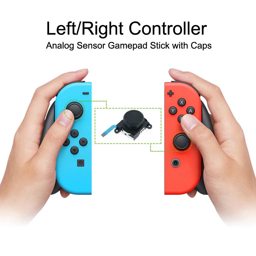 Юйси 3D аналоговые Joycon джойстик для пальца палочки Сенсор & замок Пряжка Замена