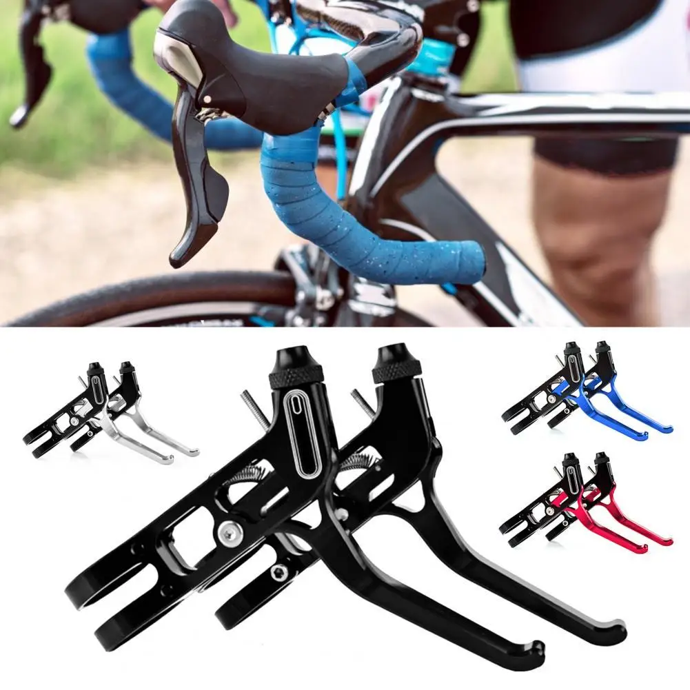 Велосипедные Тормозные ручки 2 шт. уровень с двумя винтами алюминиевый сплав