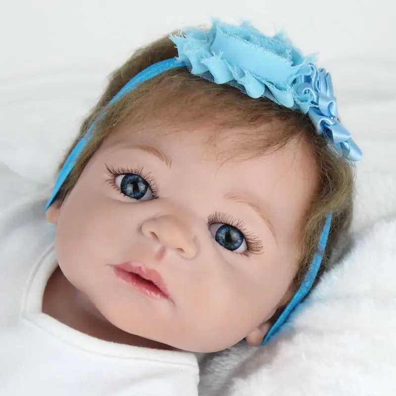 NPKDOLL 22 дюйма 55 см Reborn куклы полный винил Реалистичная Boneca детские игрушки для