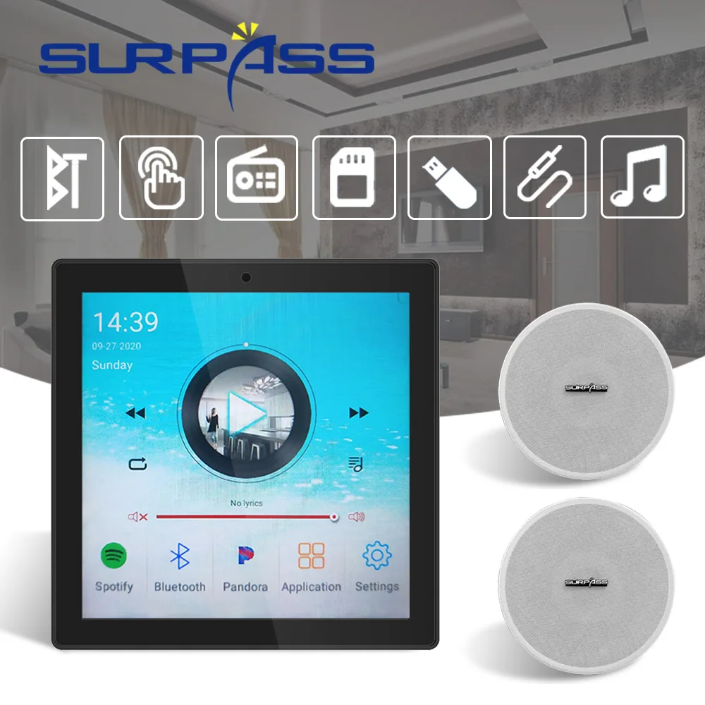 Система Android 7 1 мини-усилитель динамик Wi-Fi Bluetooth стереопроигрыватель Muisc