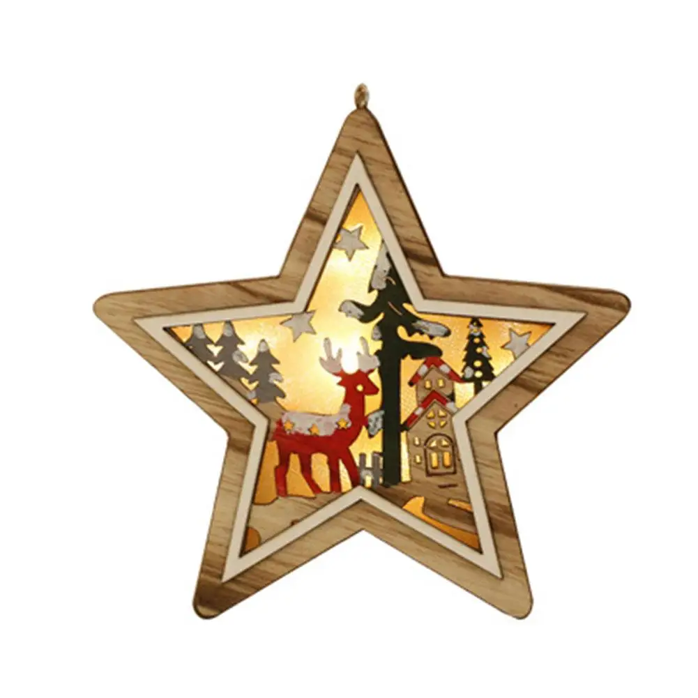 1 шт. светодиодный ночсветильник снежинка рождественская елка пятиконечная