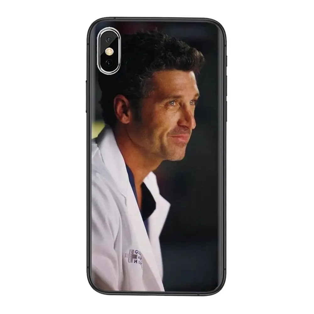 Derek Shepherd Greys Anatomy Poster Black Shell Painting Bumper Reasonal Price For Redmi Note 10 9 9S 9T 8 8T 7 6 5 5A 4 Pro | Мобильные