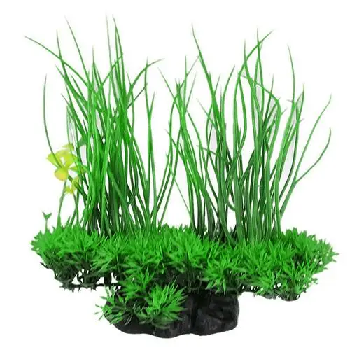 Green Artificial Decor Long Leafes Plant Fake Water Grass for Aquarium Fish Tank