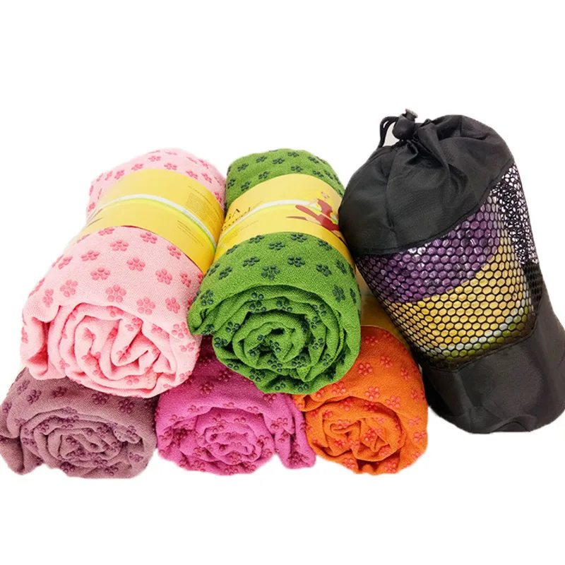 Нескользящий 85 см * 63 Коврик для йоги покрытие полотенце противоскользящее из