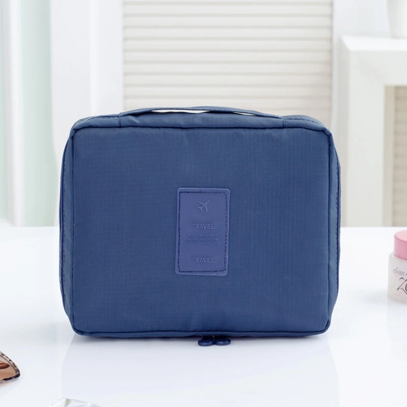 Navy Blue Женские косметички, дорожные косметички для макияжа, дамские моющиеся футляры для туалетных принадлежностей, органайзер для макияжа, косметички для хранения, косметички для макияжа - Color: Navy Blue