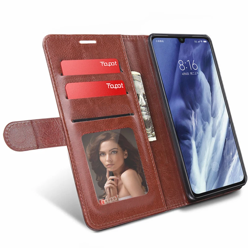 Чехол-бумажник для Xiaomi Mi A3 Lite кожаный чехол силиконовый откидные Чехлы Mi8 SE Redmi Note 8