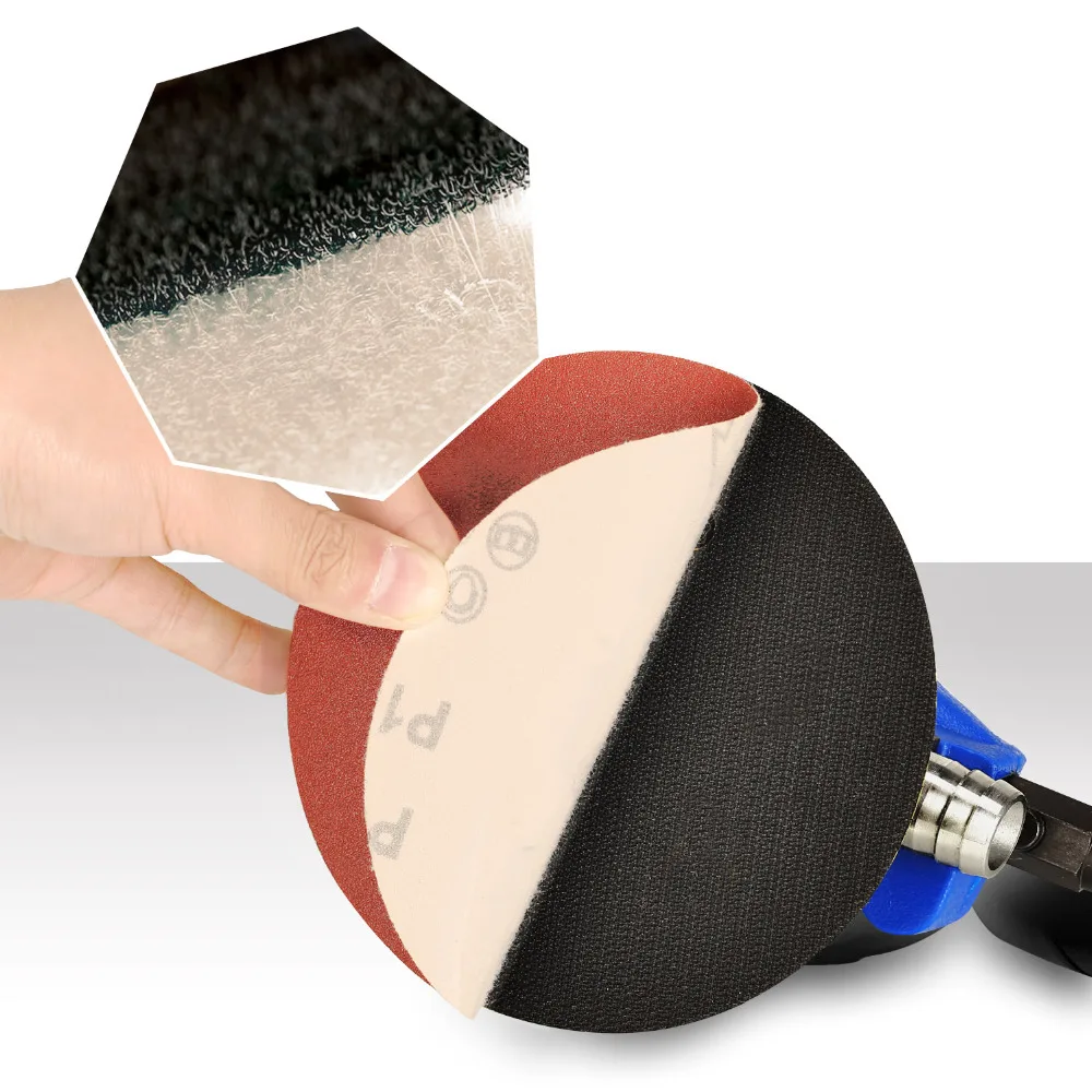 

SPTA 6Inch Air Random Orbital Dual Action Sander Orbit Polisher Sanding Grinding Tools Pneumatic with Sanding Discs Paper Pad