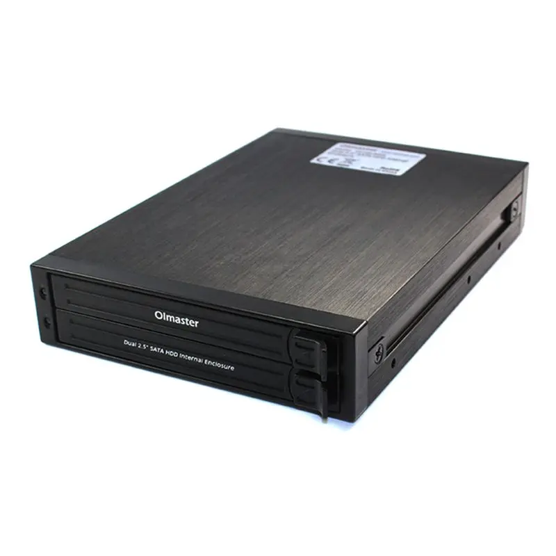 HE 2005 Dual 2 5 &quotSata Hdd внутренний корпус чехол для жесткого диска металлический