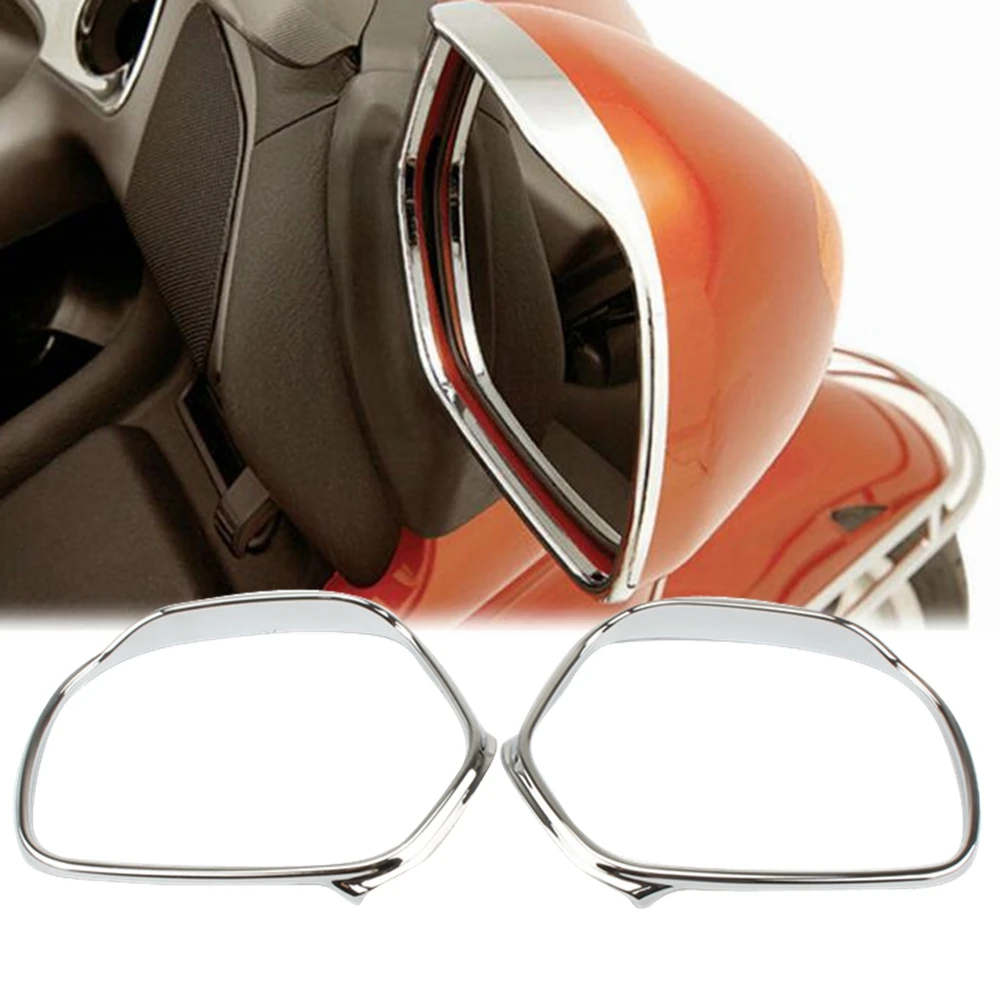 Accessori moto specchietti retrovisori cromati copertura decorativa per Honda GOLDWING GL1800 2001-2017