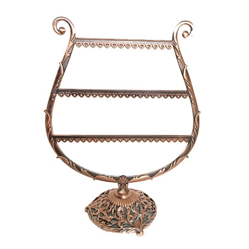 

2021New Heart/Wine Cup Shape Earrings Bracelet Storage Shelf Jewelry Display Holder Ear Stud Stand Antler Tree jewelry Organizer