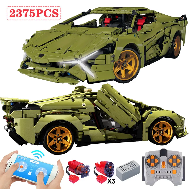 

2375 шт., Детский конструктор «гоночный автомобиль»