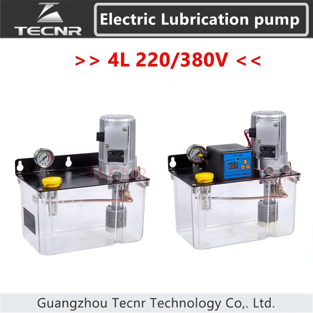 TECNR 4 л Полностью автоматический CNC масляный смазочный насос 220 В 380 PLC цифровой