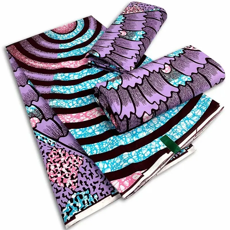 Мягкие африканские хлопчатобумажные ткани с принтом воска Анкара настоящие