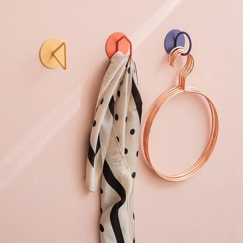 

Simple Wrought Iron Geometric Hanger Art Iron Viscose Hanger Wall Door Hanger Decorative Hangers