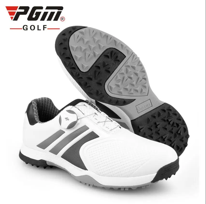 Мужские Нескользящие кроссовки для гольфа черные дышащие с высокой мягкой