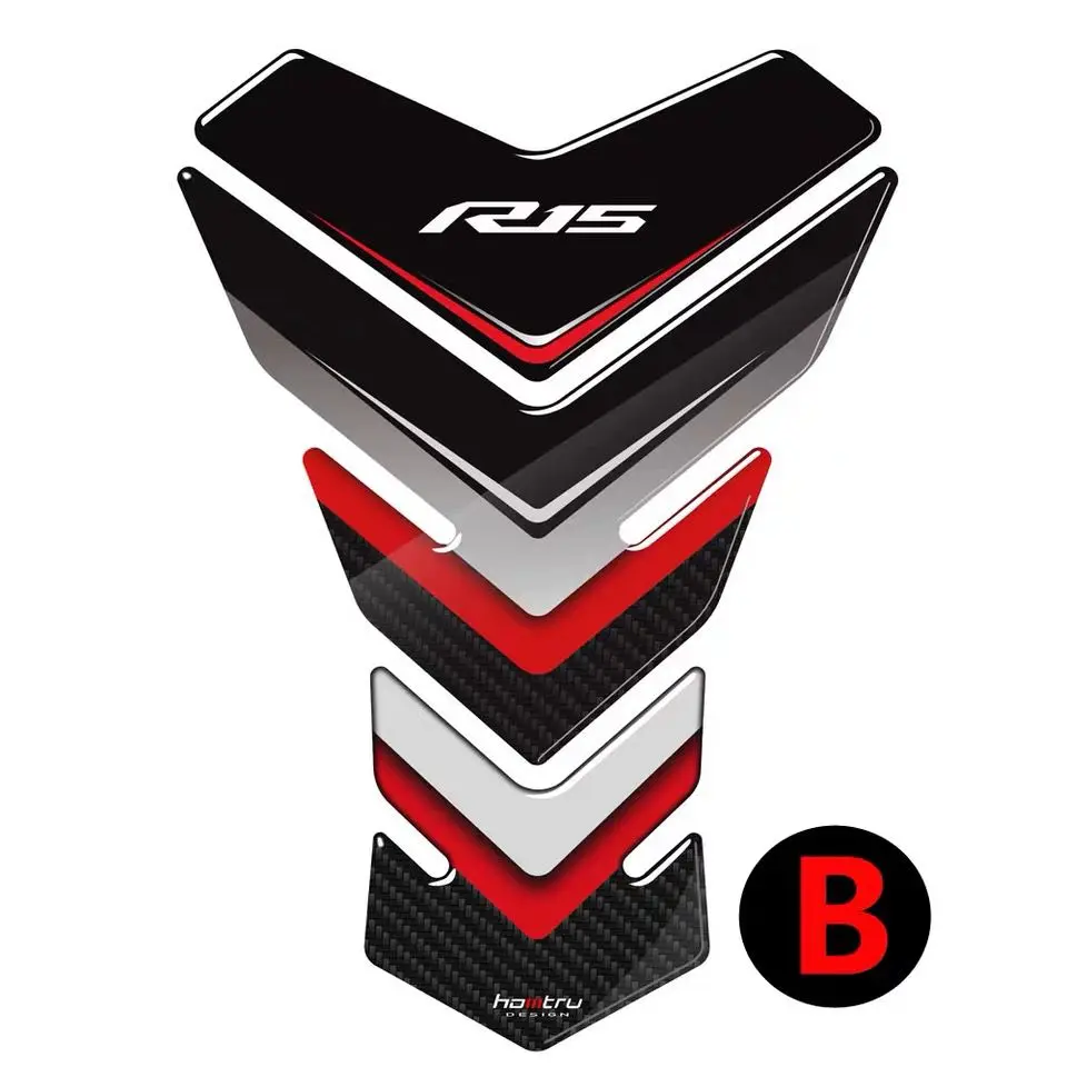 3D углерода взгляд бак мотоцикла Pad Protector наклейки Чехол для Yamaha YZF150 YZF-R15 |