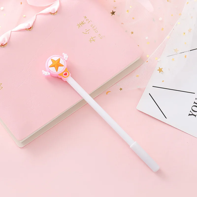 Sailor Moon Card Captor Cardcaptor Sakura magic wand Cartoon 0,5 мм карандаш гелевая ручка канцелярские принадлежности Рождественский подарок для девочки безделушка