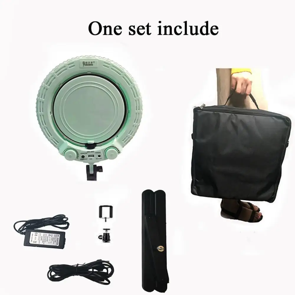 

Yidoblo Bi-color temperature QS-280 10 inch mini LED Ring Lamp for beauty nail makeup Live broadcast free shipping