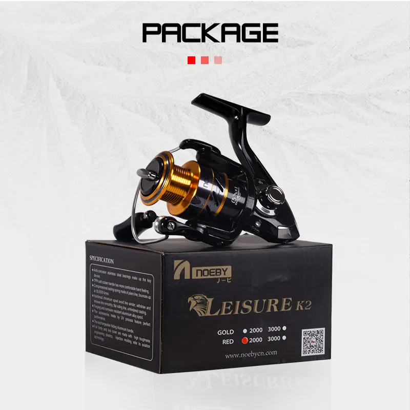 

Noeby leisure k2 spinning fishing trout pike reel brake surfing jigging squid reel 5.1:1 2000 3000 4000 5000 for sea saltwater