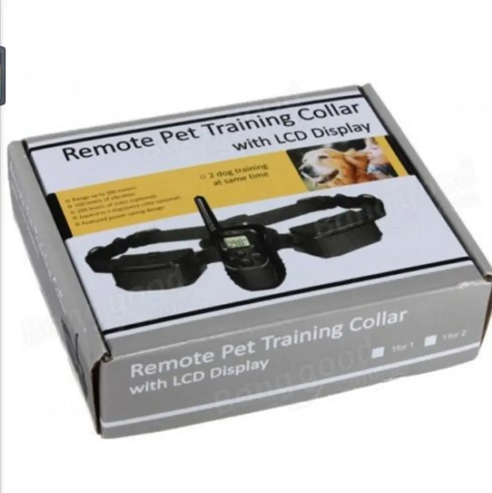 Ошейник для дрессировки собак с вибрацией и ударом пультом дистанционного
