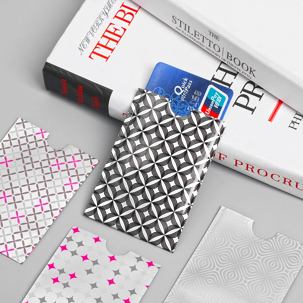 10 шт. Противоугонный Rfid блокирующий держатель карты Porte Carte Rfid карта Защита Чехол для банковских карт металлические Rfid Чехлы для кредитных карт
