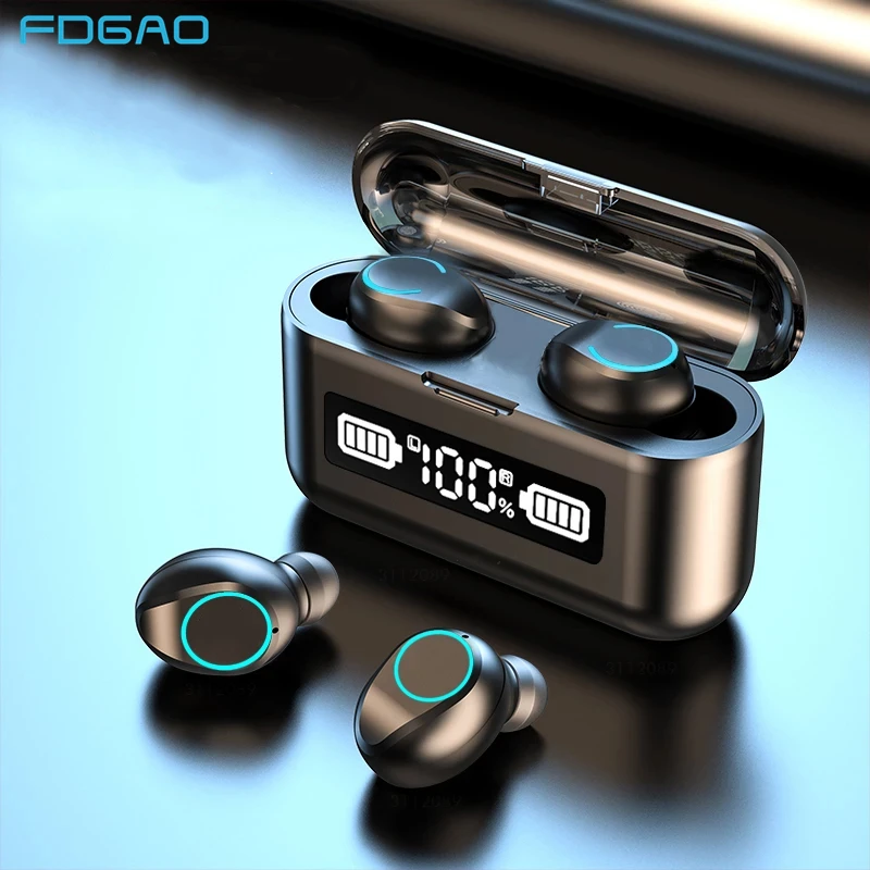 Беспроводной наушники вкладыши TWS Bluetooth 5 1 9D Hi Fi стерео Водонепроницаемый