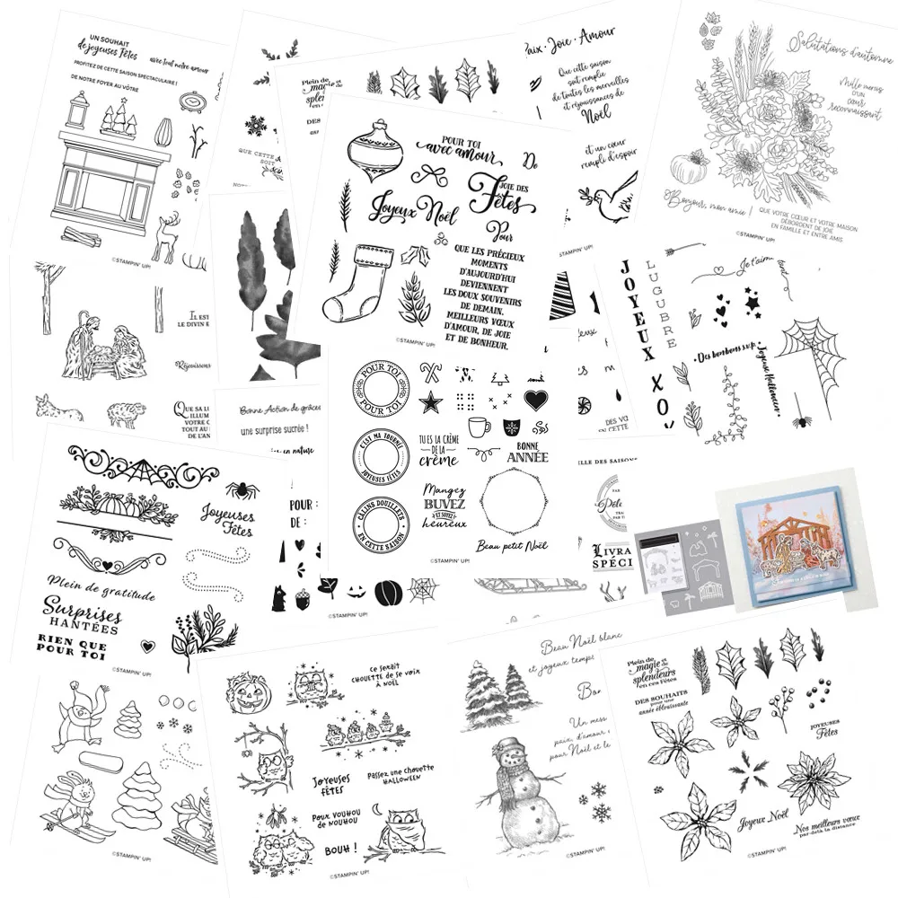 

CHRISTMAS Metal Cutting Dies and Stamps For DIY Scrapbooking Stamps Craft Embossing Die Cut Card Making Template 2020 New Dies