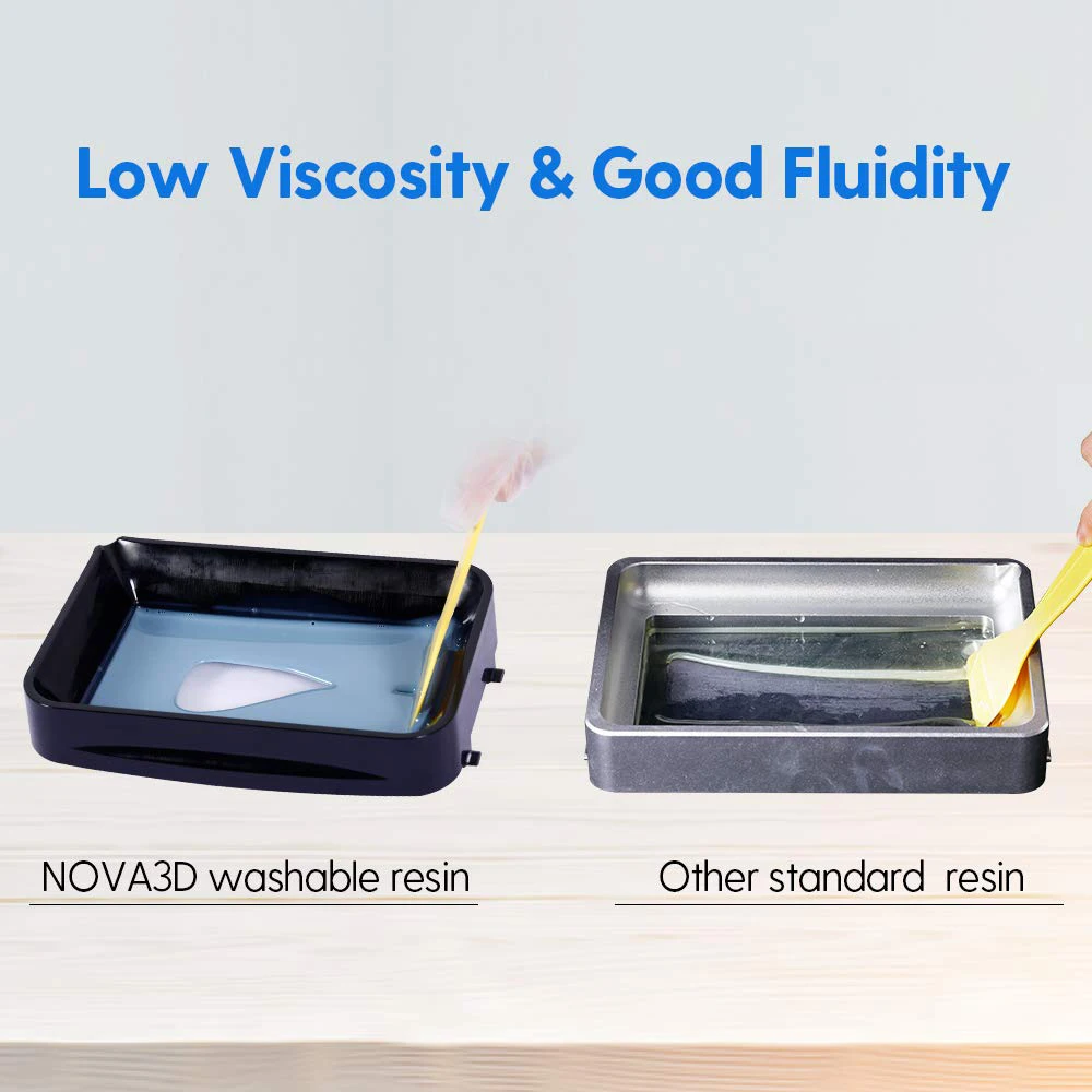 NOVA3D вода моющаяся Резина 3D принтер 405nm LCD фотополимерный drukarka жидкостный печатный