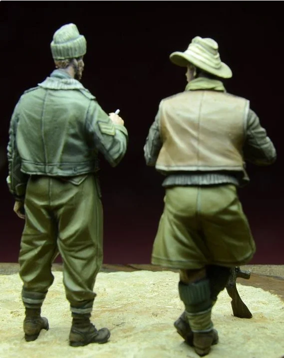 1/35 модельная фигурка из смолы наборы LRDG солдат две фигурки нераскрашенные 914