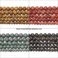 natural stripes line jasper stone round loose beads 15 6 8 10 12mm pick size jewelry making