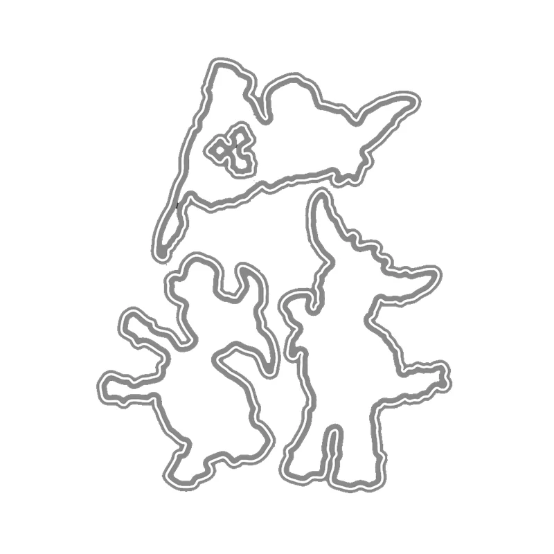 

Donkeys Metal Cutting Dies and Stamp Stencils For DIY Scrapbooking Dies Album Decorative Embossing Die and Stamp 2020