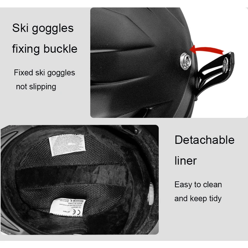 

Hot Sale Light Ski Helmet with Safety Certificate Integrally-Molded Adult Snowmobiling Snowboard Cycling Snow Men Women