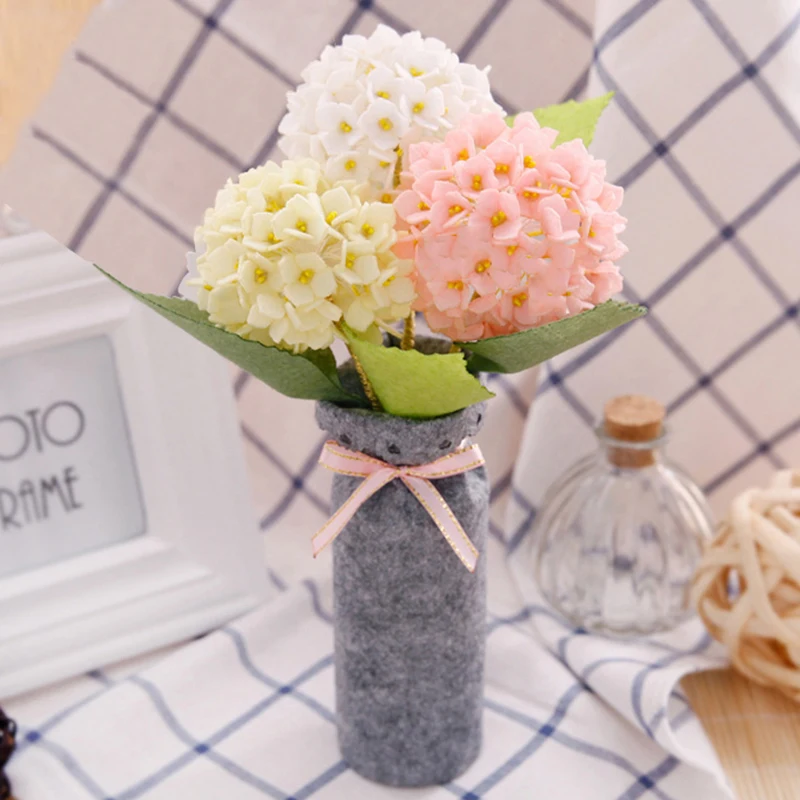 Свадебные цветы Букеты подружки невесты ручной работы фетровый букет Розовый