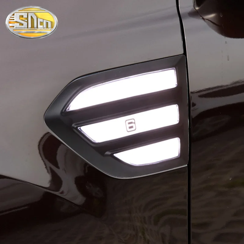 

SNCN 2PCS Car Fender Light For Ford Everest 2015 - 2018 2019 LED Daytime Running Light Turn Signal Lamp 12V DRL Side Bulb