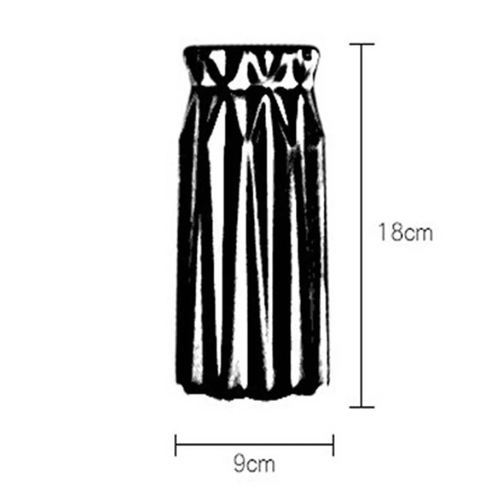 

2pcs 18cm*9cm size cylinder shape plastic material vase Imitation Ceramic Flower vase&plastic flower vase for home decoration