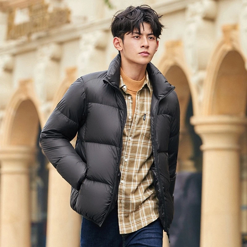 SEMIR зимняя куртка мужская 2021 Новинка теплый пуховик 80% Пуховики на гусином пуху