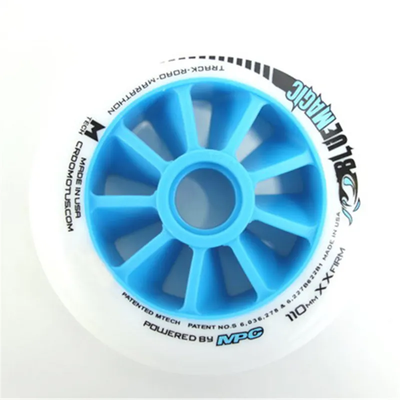Inline Speed Skate Wheel Blue Magic Wheels XXFirm XXF 110mm 100mm 90mm MPC Wheel for Track Road Marathon Tire Tyre Cadomo
