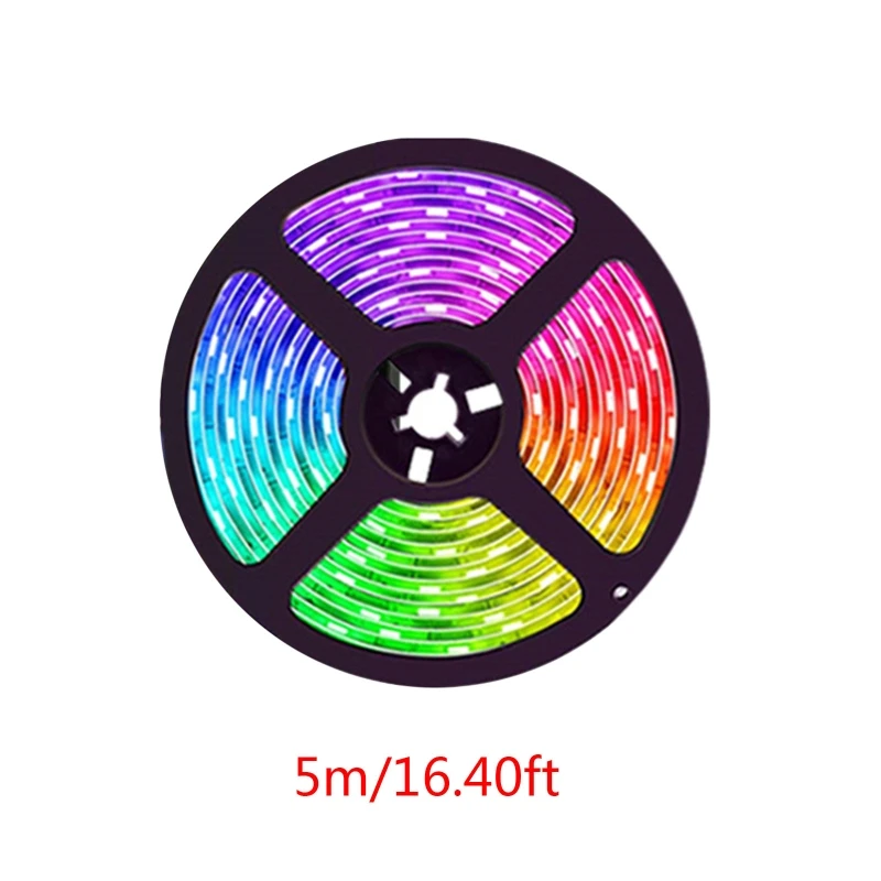 

Flexible Bluetooth LED Strip Light Ribbon Waterproof Remote Control Backlight Tape light Neon Smart APP USB Power Supply