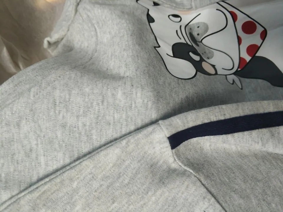 Хлопковая Спортивная одежда для беременных больших размеров сна Осенняя Пижама