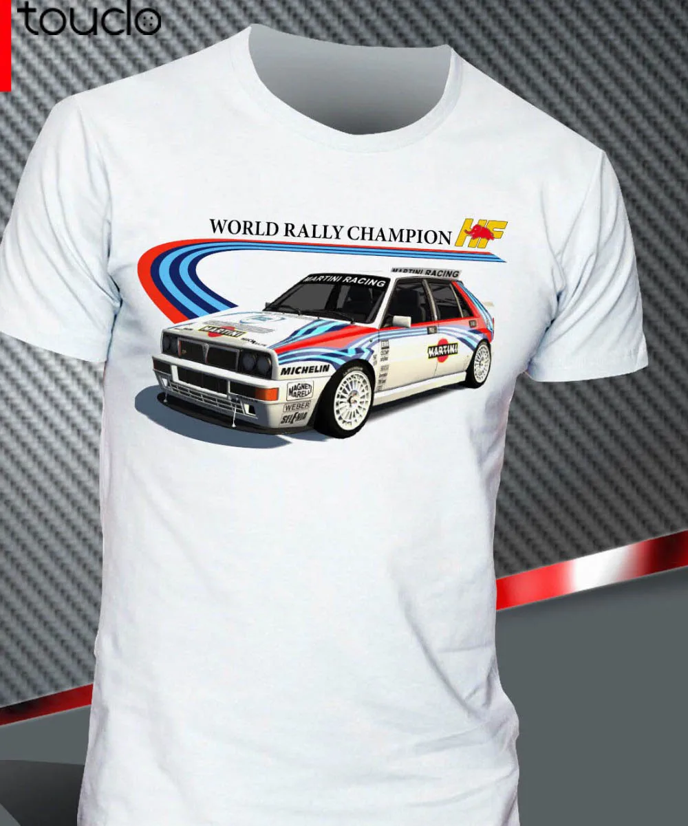 T-Shirt Lancia Delta Martini Evoluzione Hf Integrale Rally Legend New 100% Cotton Clothing Size Best T Shirts | Мужская одежда