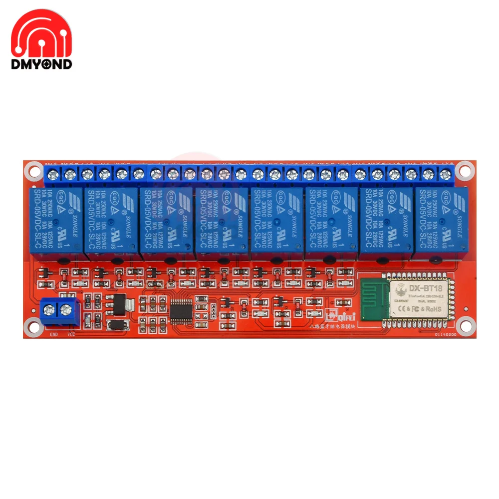 Релейный модуль Bluetooth постоянный ток 5 В 12 8 каналов | Обустройство дома