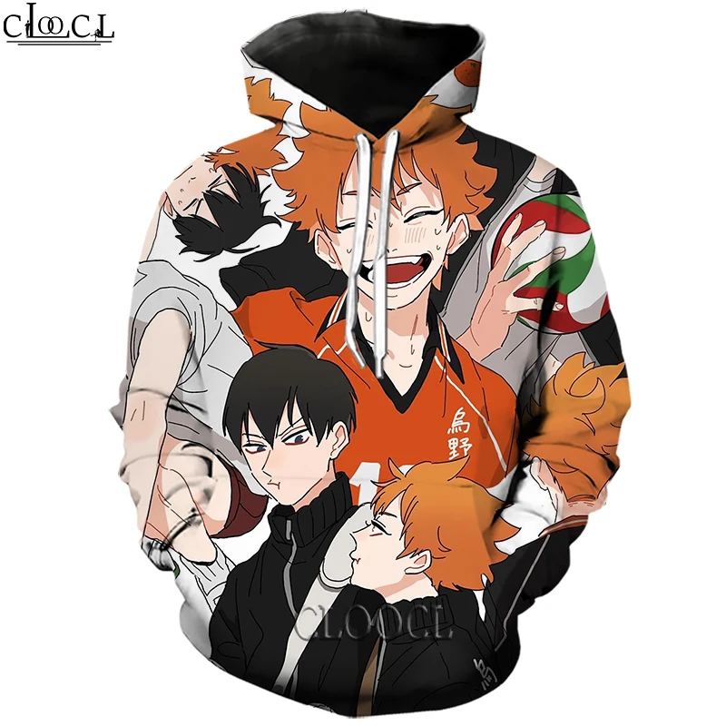 

HX Newest Japanese Anime Haikyuu 3D Print Fashion Hoodie Harajuku Streetwear Men Women Tracksuit Autumn Tops Drop Shipping