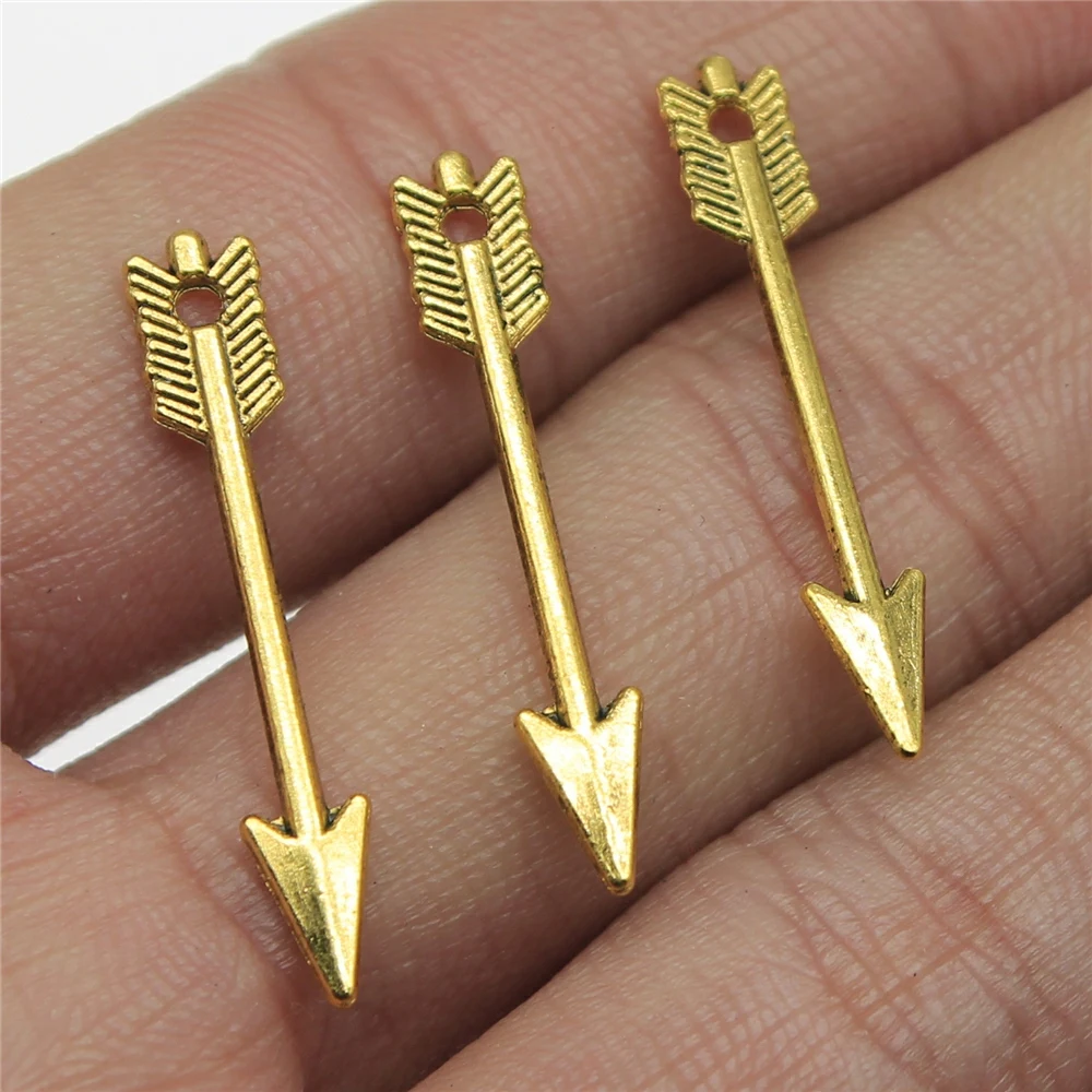 WYSIWYG для выведения токсинов 40 шт 5x30mm 3 Цвета цинковый сплав мини маленькая стрелка