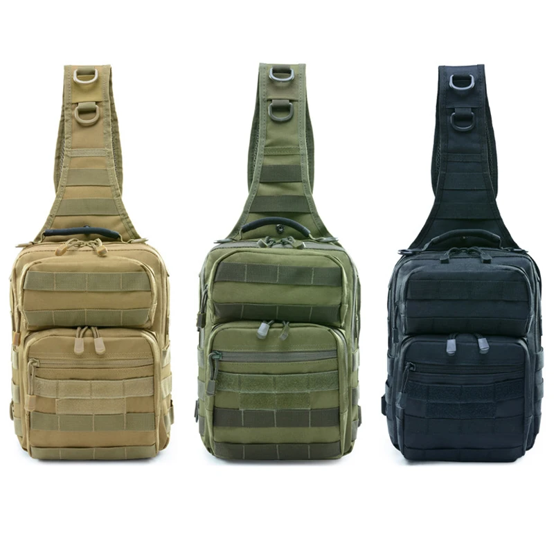 

31X23X17CM Tactical Shoulder Bag Army Molle Hunting Sling Shoulder Chest Bag Outdoor Camping Hiking Camouflage Fishing Backpack