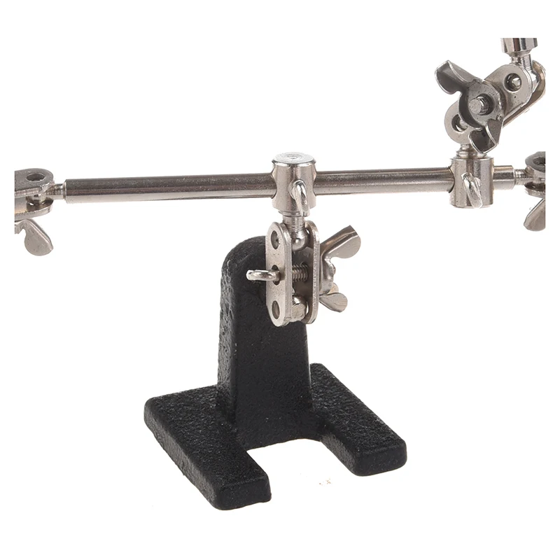 

Magnifying glass Third Hand Soldering Soldering Iron Stand Helping magnifying tool with a silver clip