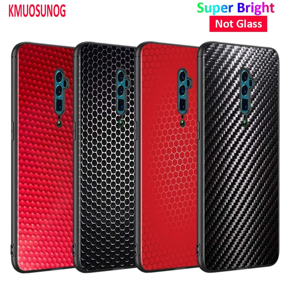 Черный чехол из углеродного волокна для OPPO Reno Z 10X Zoom F11 F9 F7 F5 A7 R9S R17 Realme 2 C2 K3 Pro