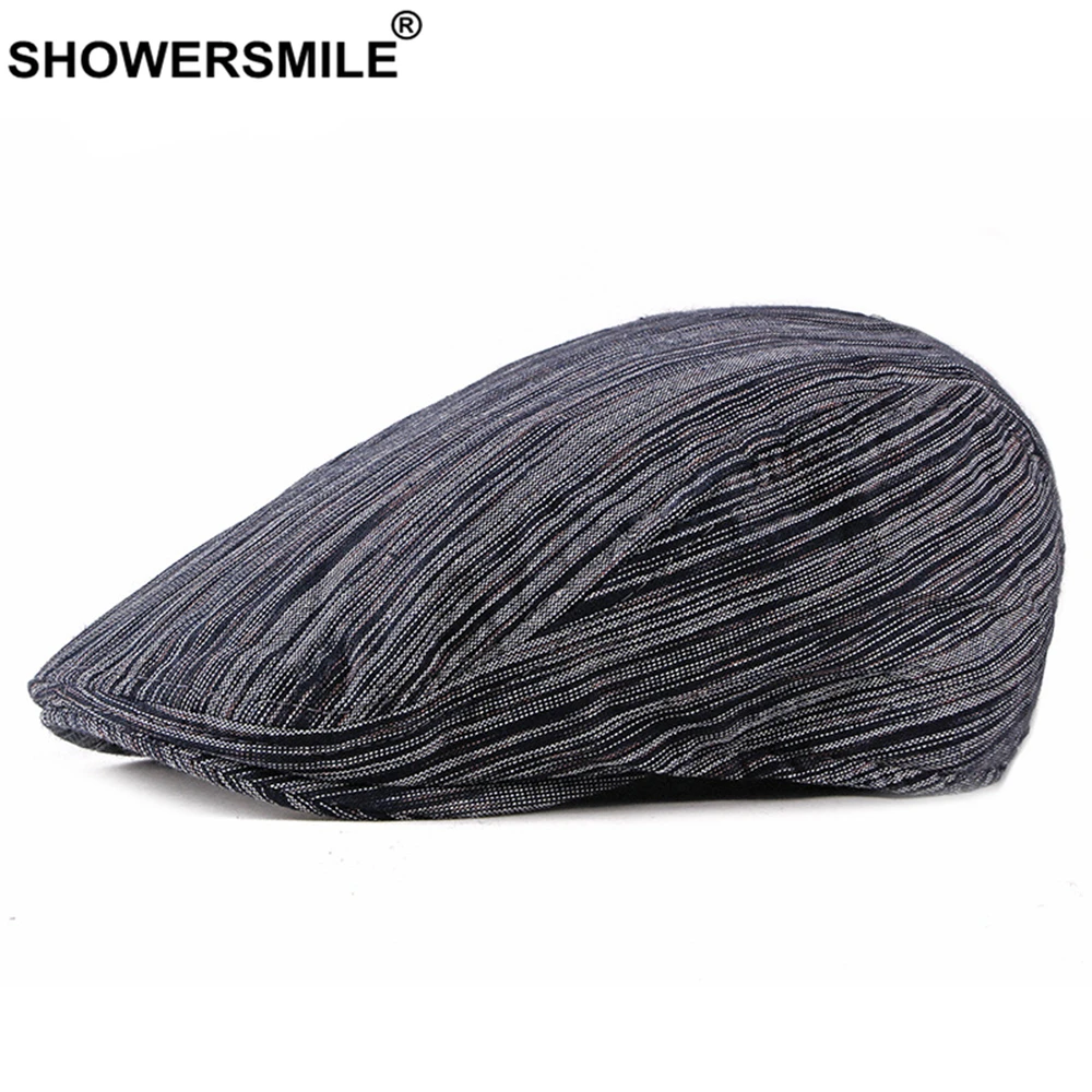 Кепка SHOWERSMILE мужская с плоским верхом хлопковая Повседневная в белую